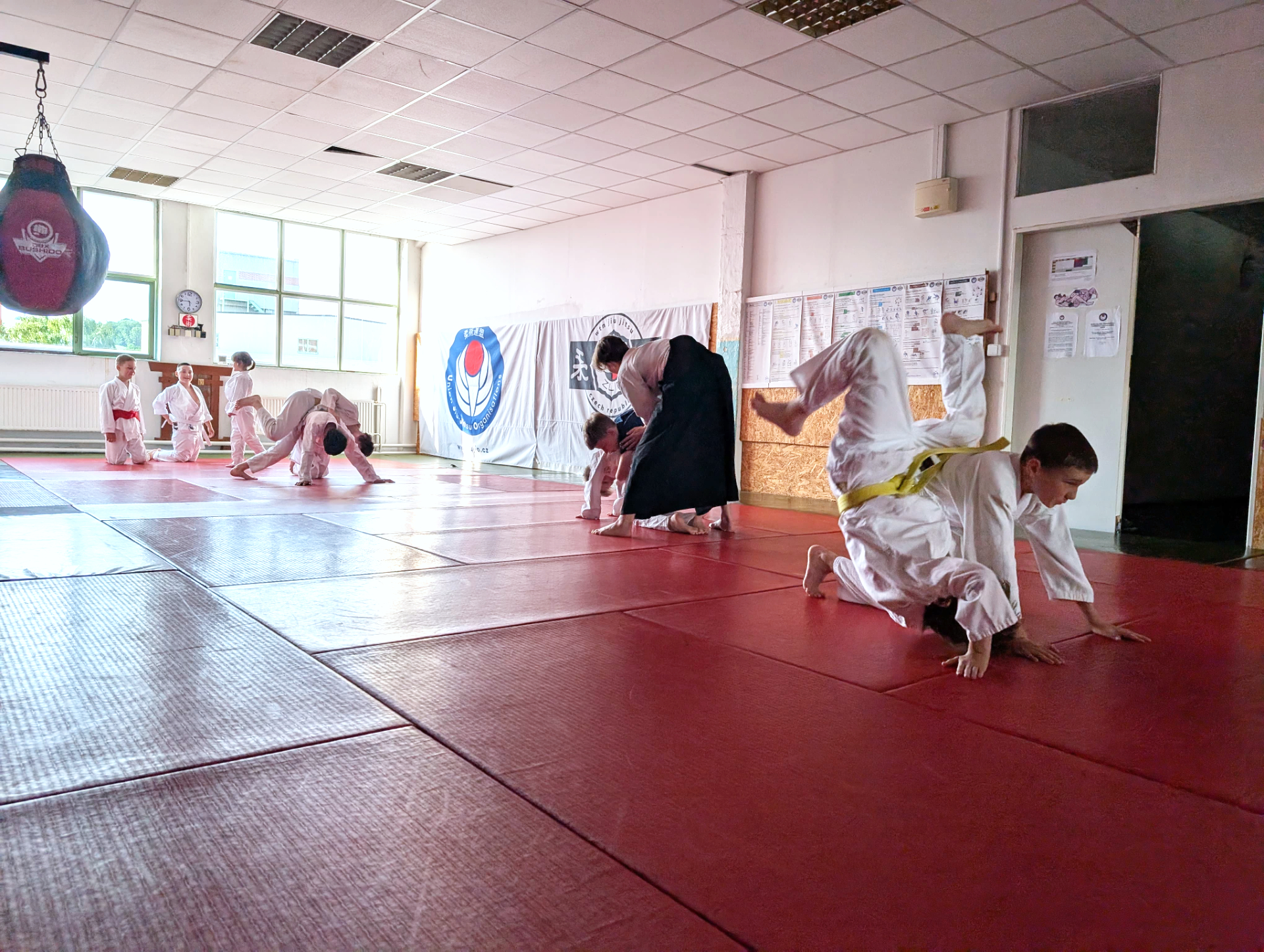 Cvičení v dojo-aikido