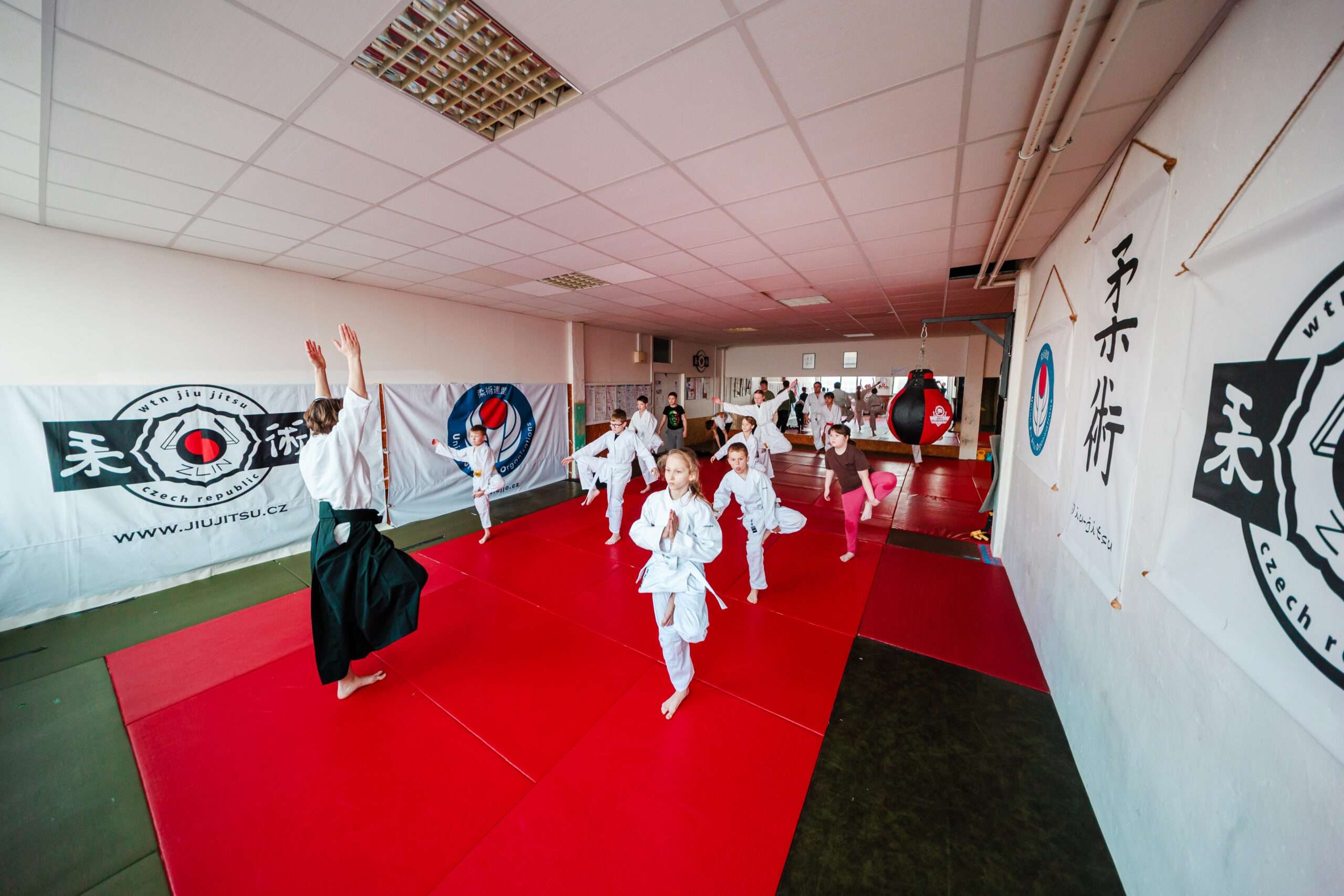 Cvičení v dojo-aikido
