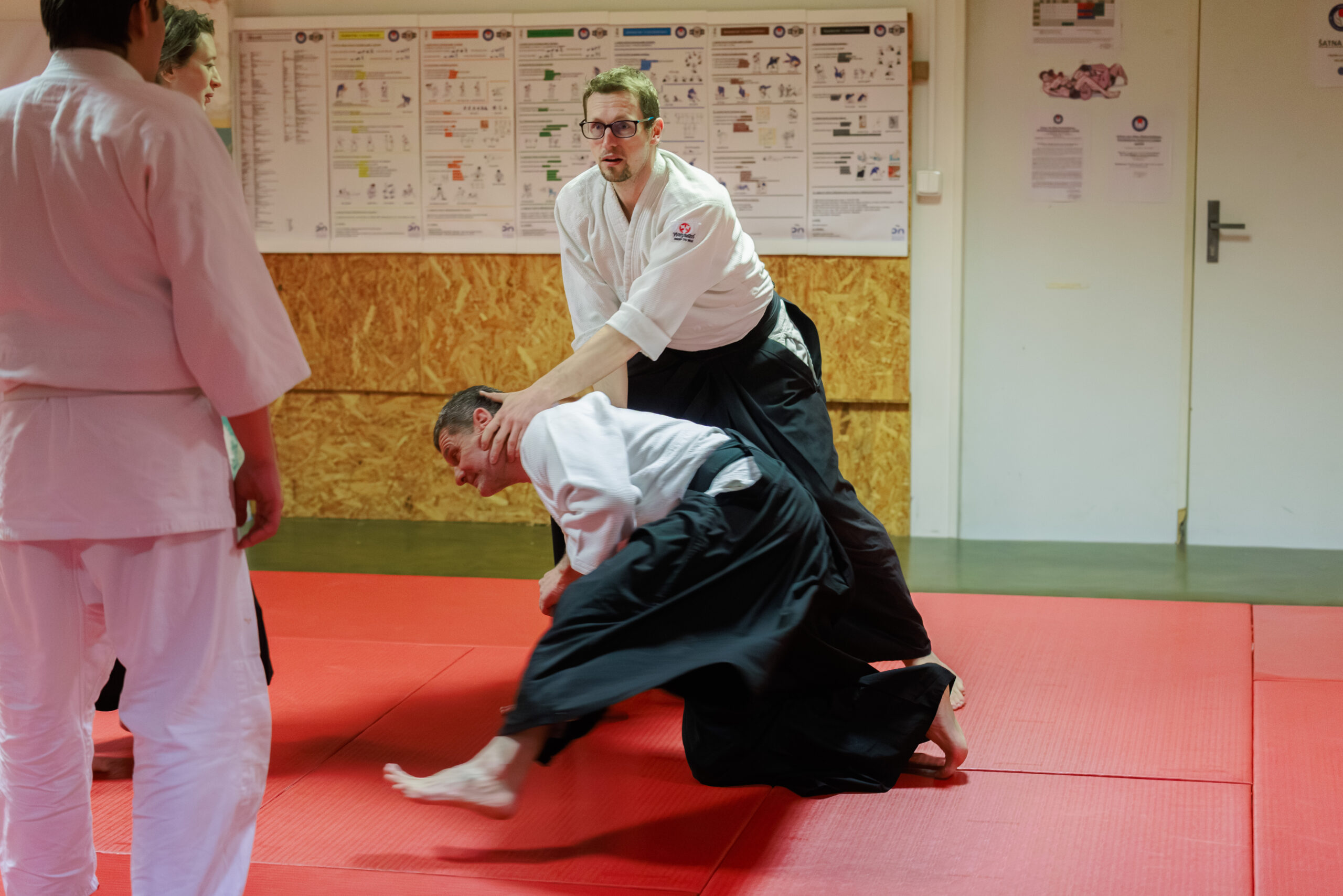 Cvičení v dojo-aikido